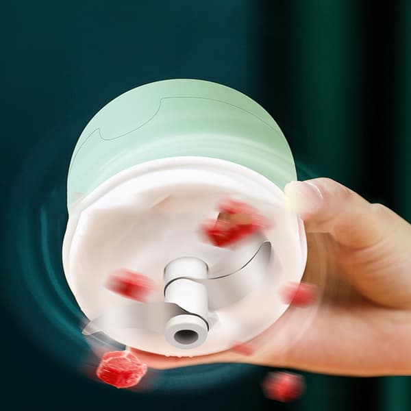 250 ml elektrisk hvidløgshakker - Kraftfuld mini foodprocessor til hvidløg, kød og mere