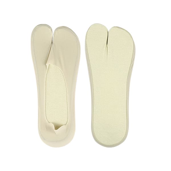 Ice Silk Split Toe No Show Socks - 4 Pairs Summer Socks