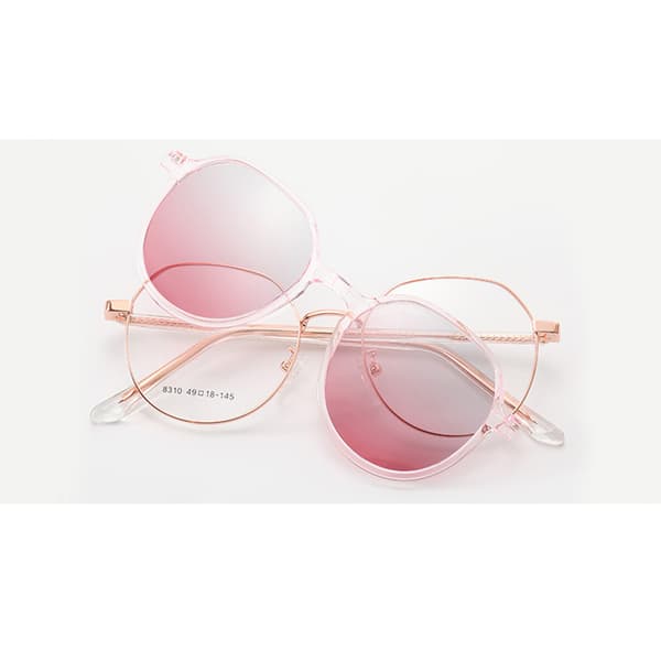 Stilfulde solbriller med stel og linser Pink Pink