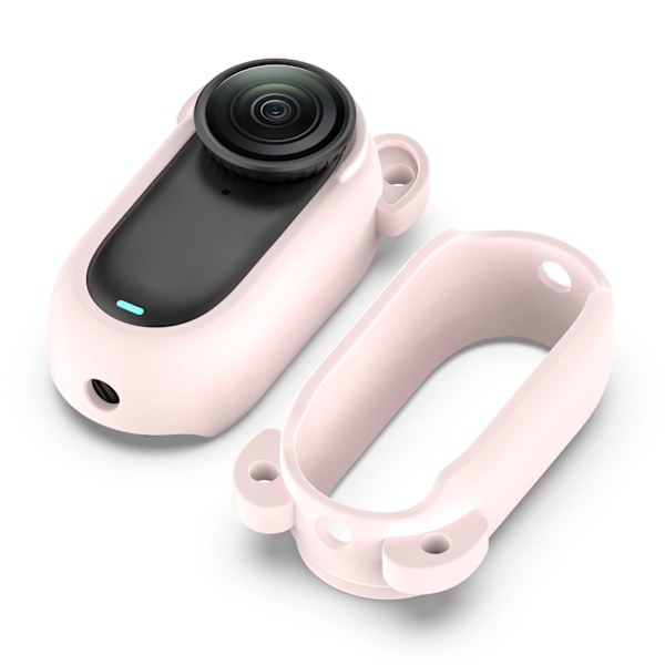 Silikonskyddsfodral för Insta360 GO 3S och GO 3 Rosa