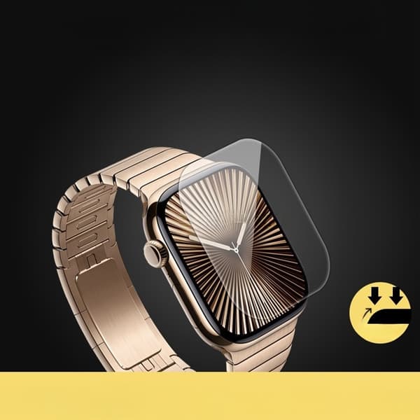 Hydrogel-skærmbeskyttelse kompatibel med iWatch S10 (46mm), transparent, 2-pak