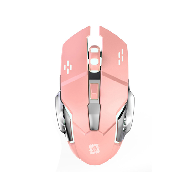 Trådlös mus - Uppladdningsbar Bluetooth Dual-Mode Rosa