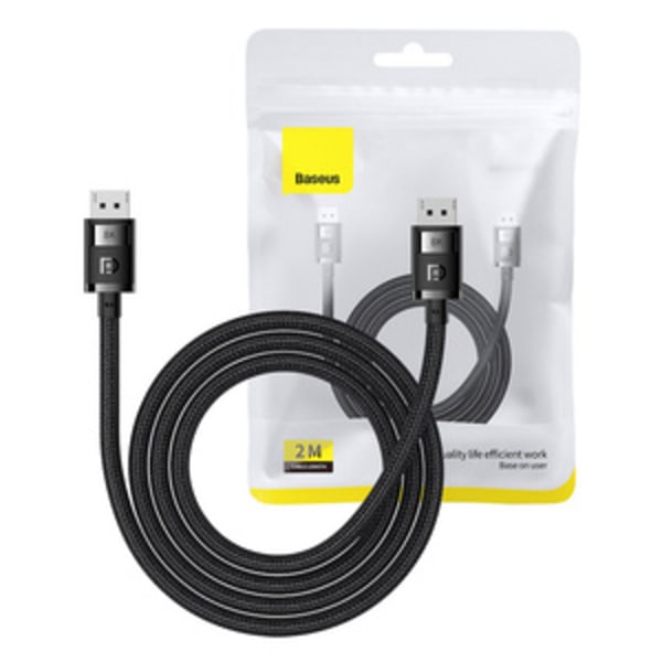 DP 8K till DP 8K kabel Baseus High Definition 2m (svart)