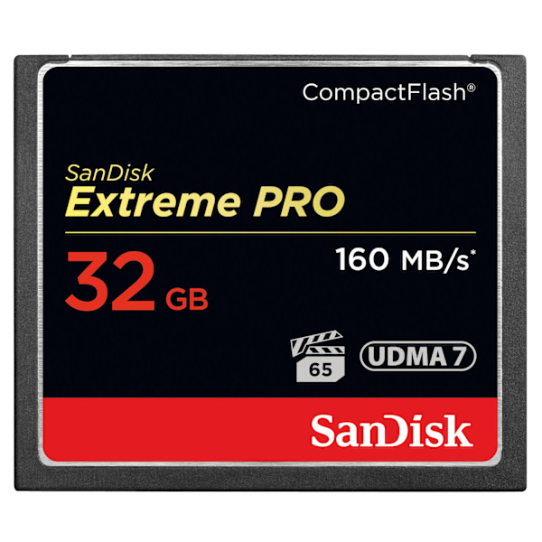 SANDISK Minneskort CF Extreme Pro 32GB 160MB/s UDMA7