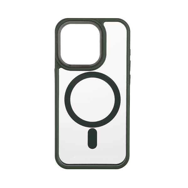 Mobilskal Bumper MagSeries Green & Clear - iPhone 15 Pro