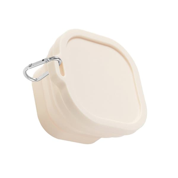 Sammenklappelig skål - 400 ml silikoneskål White White