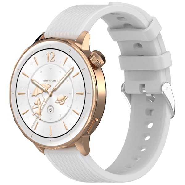 Tyylikäs silikoniranneke OPPO Watch X2 Minille (18 mm) Harmaa