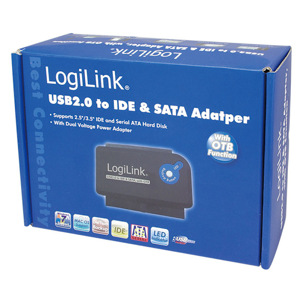USB 2.0 -> SATA + IDE 3.5 / 3.2