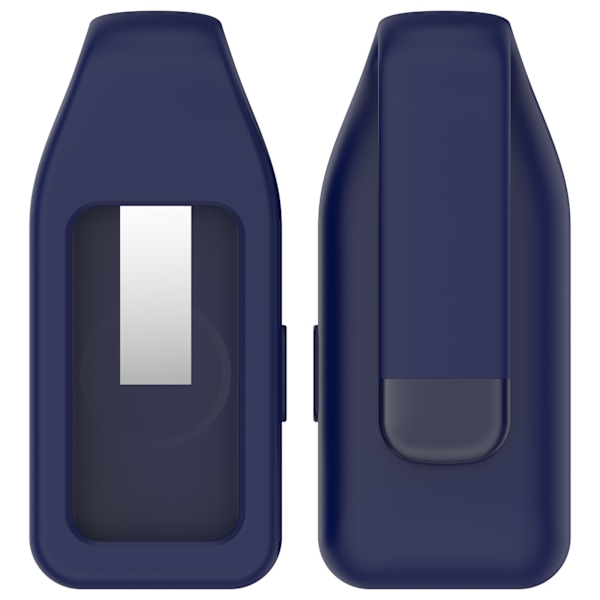 Stålklämma för Huawei Band 10/9/8 - Silikon Blå