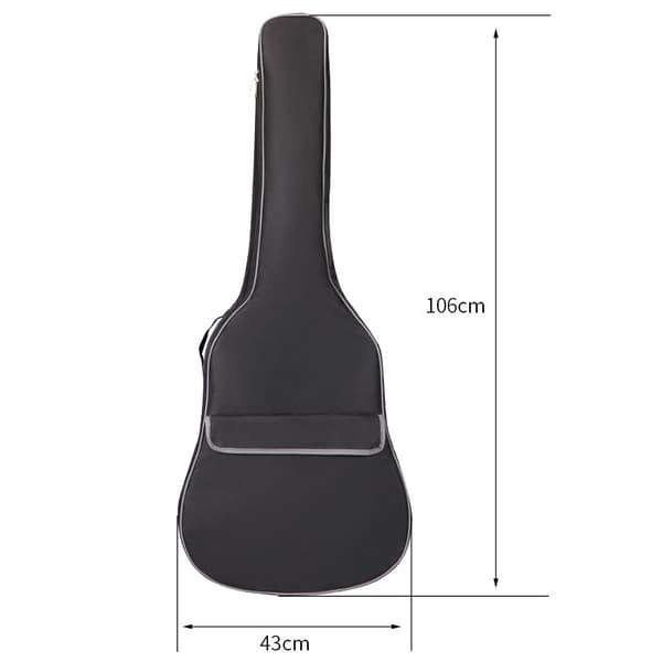 Akustisk Gitarrväska 40-41 Tum Tjock Vadderad Gitarrfodral