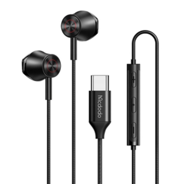 Trådbundna hörlurar Mcdodo HP-4070, USB-C (svart)