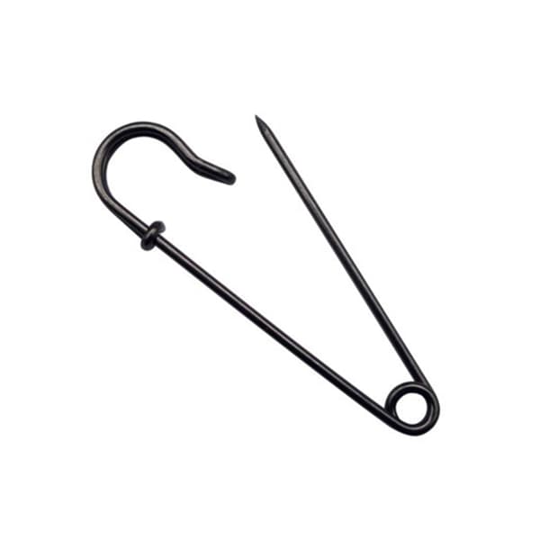 Säkerhetsnål Förtjockad säkerhetsnål 60 mm (pack om 50) Black Black