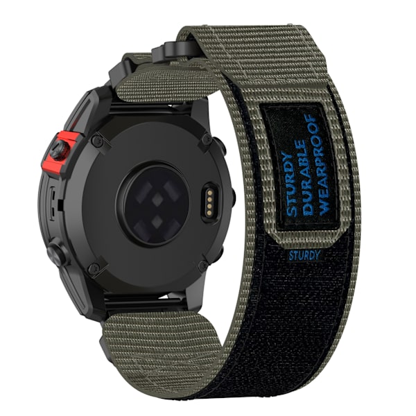 22 mm Klockarmband för Garmin Quatix 7 Pro/FeniX/Fenix 6/Fenix 5 Storlek M Nylon Grå