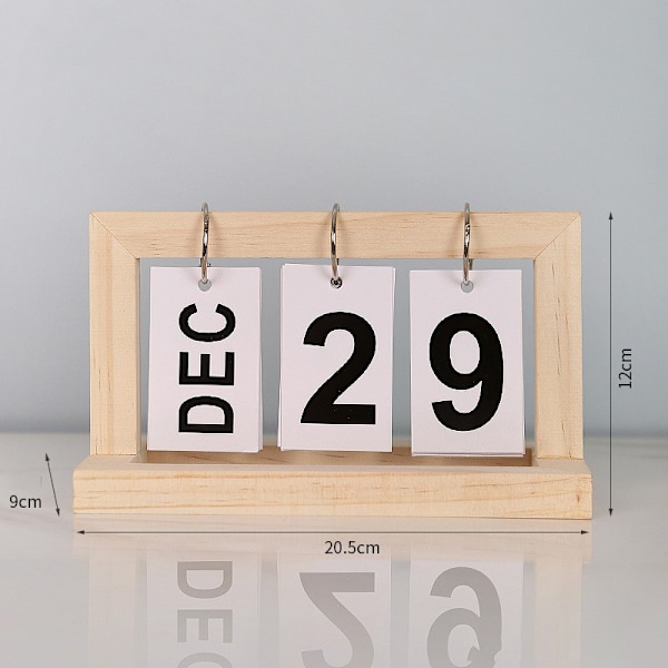 Minimalistisk træ evighedskalender Beige Beige