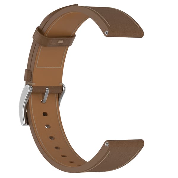 Rem i ægte læder til Samsung Watch 4 5 6 7 Brown Brown