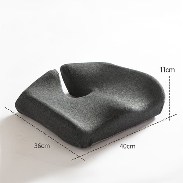 Memory Foam Sittdyna med Ländryggsstöd - Ergonomisk Design för Kontor & Hem