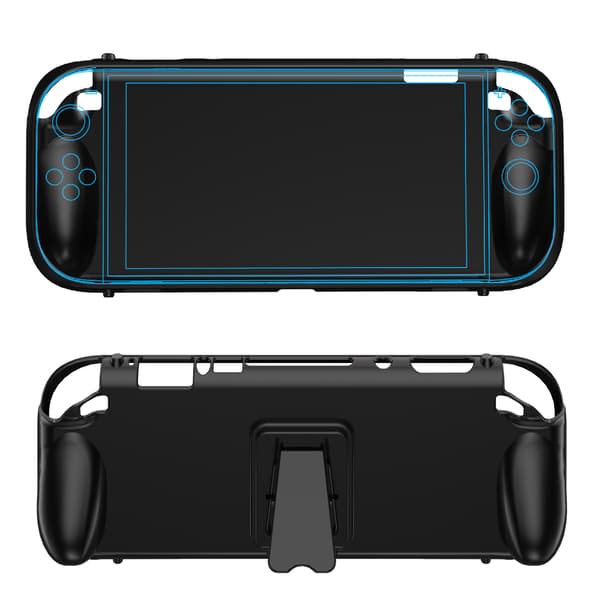 Beskyttende TPU-etui med stativ til Switch2-konsol
