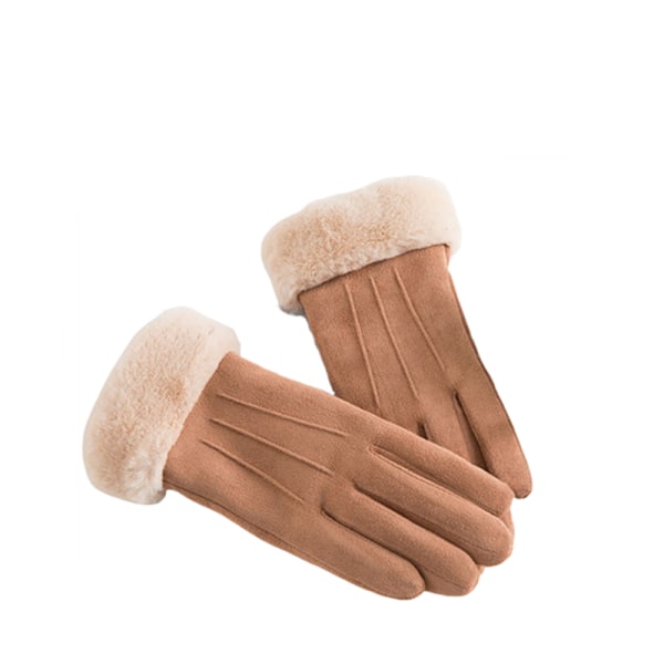 Fortykkede varme handsker udendørs Kaki 6f11 | Fyndiq