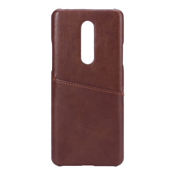 Mobilskal Oneplus 8 Kortfack Brun