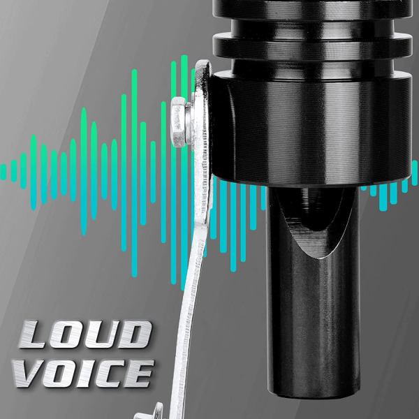 Avgasrör ljuddämpare för simulering av turboljud Svart Storlek L