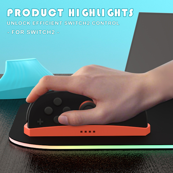Switch2 Controller Mouse Easy Stand - Forbedre Din Spiloplevelse Black Black