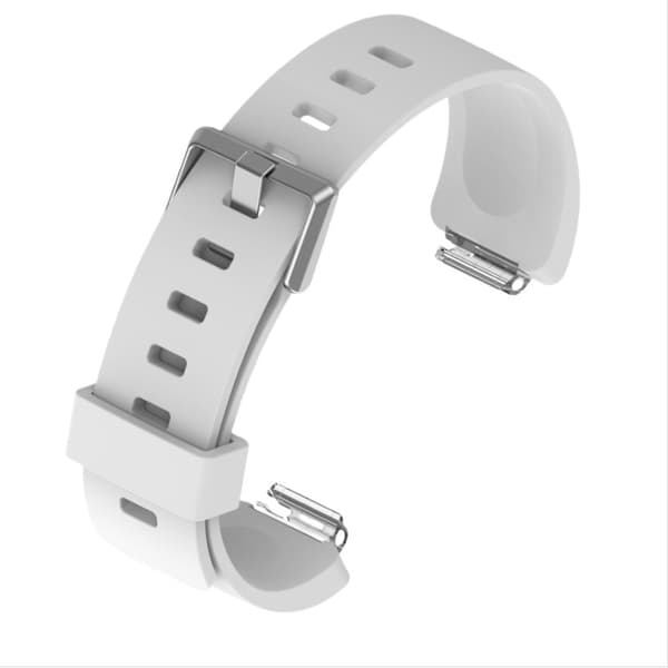 Premium silikone udskiftningsrem til Fitbit Inspire serien White White