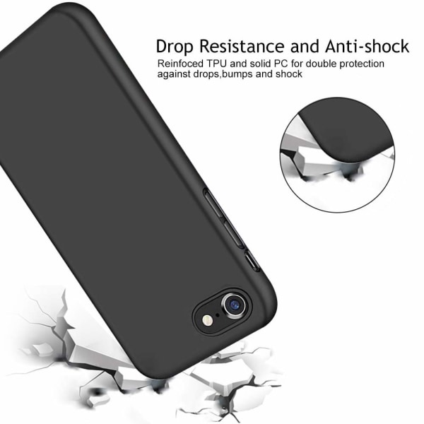 INF iPhone 7/8 / SE cover silikone sort