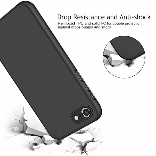 iPhone 7/8 / SE cover silikone sort