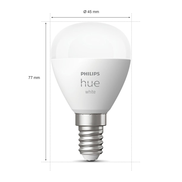 Hue White E14 P45 Klot 1-pack