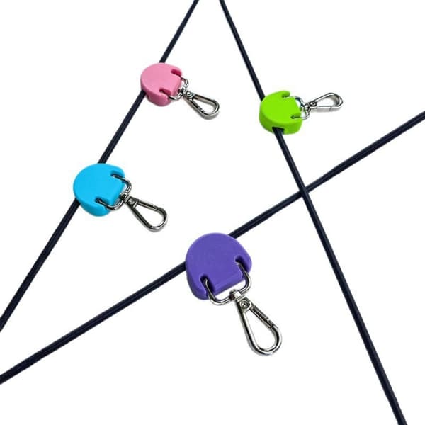 4-pak kajak bungee clips til dækmontering - plastik elastisk krog til kajak og paddleboard rigging, kompakt design og nem installation
