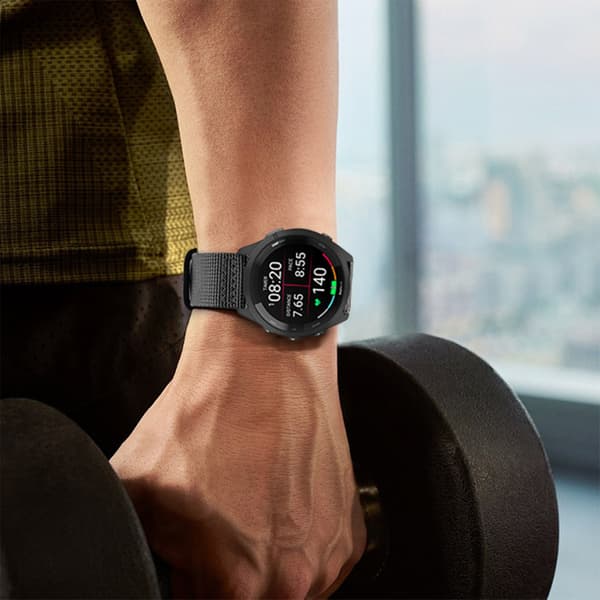 Nylon urrem til Garmin Vivoactive Acetate Black Black