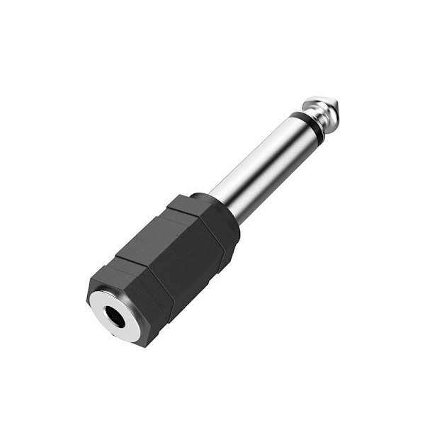 Adapter Audio 3.5 till 6.3 Hona till Hane Mono