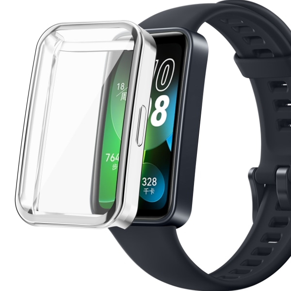 Skyddsfodral för Huawei Band 8/8NFC/9/9NFC Silver