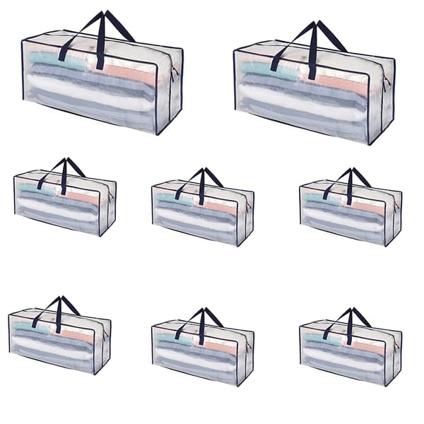 Läpinäkyvä PP-kudottu muuttolaukku 8-pack 8-Pack 8-Pack