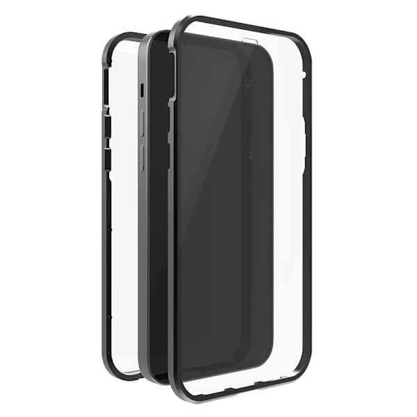 Mobilskal 360° Glas Transp/Svart - iPhone 14 Pro