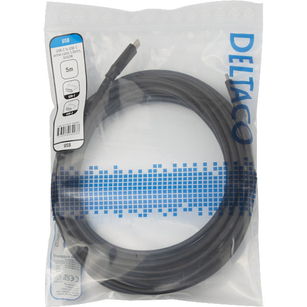 USB-C C-C active cable, 5Gbps, 3A, 5m