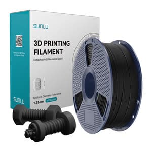 SUNLU ABS-filament til højhastigheds-3D-print, sort, 1,75 mm, 1 kg, op til 350 mm/s, model ABS H-S B