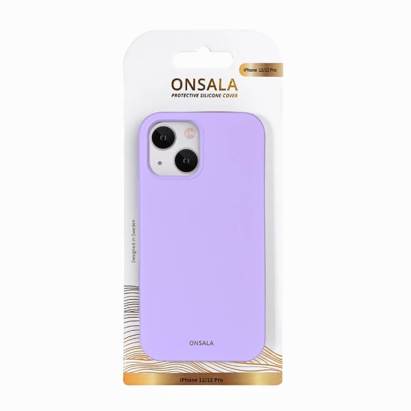 ONSALA Mobilskal Silikon Purple - iPhone 12/12 Pro