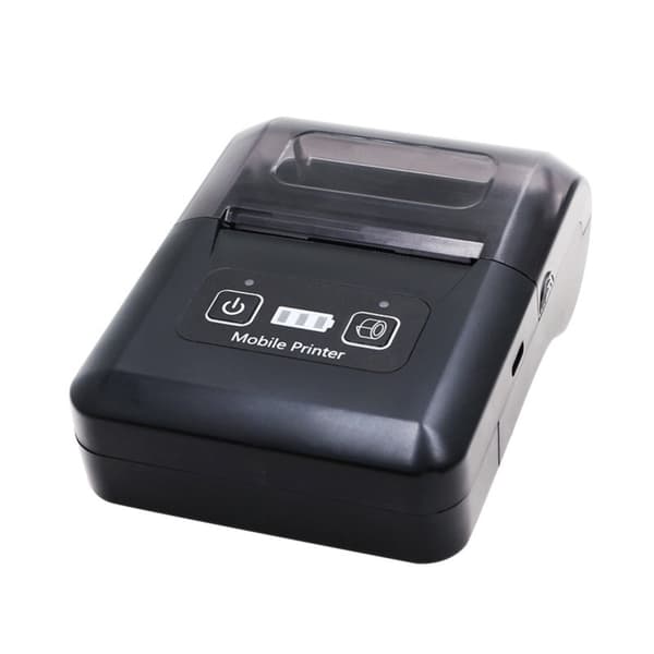 Bærbar termisk kvitteringsprinter til mobil POS — Bluetooth og USB, EU-stik, 58mm papir, 90mm/s, 203dpi, 2500mah batteri