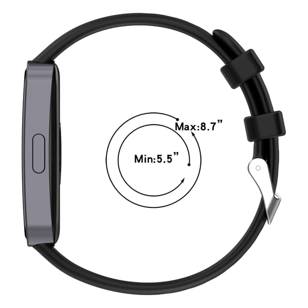 Silikone urrem til Huawei Band 9 & Band 8 Black Black