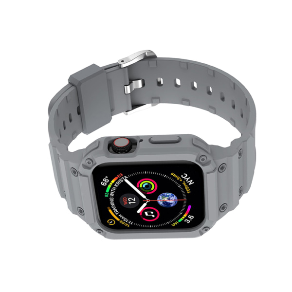 TPU klockarmband för Apple Watch Series 7/6/5/4/3/2 Grå 42/44/45 mm