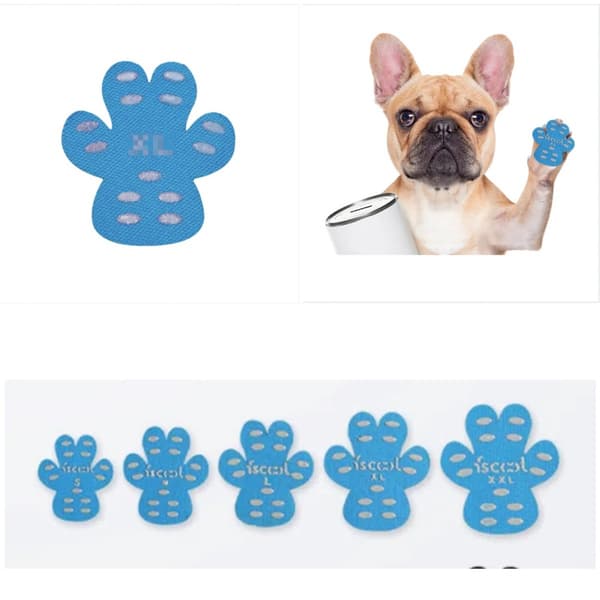 24 st Nya Halkfria Vattentäta Hundtasskydd Blue M Blue M