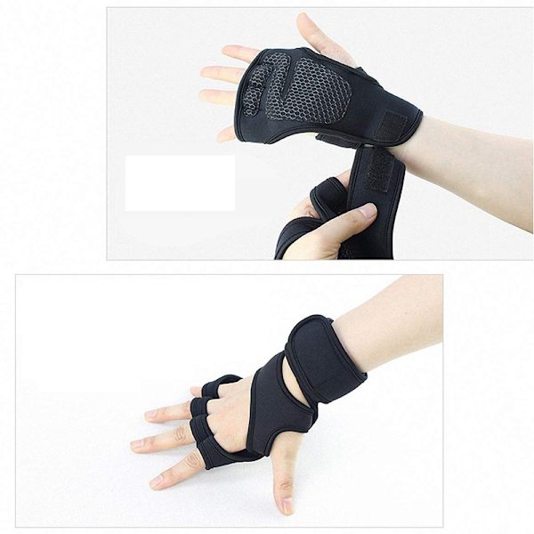 Sport Half Finger Handsker - Sort M