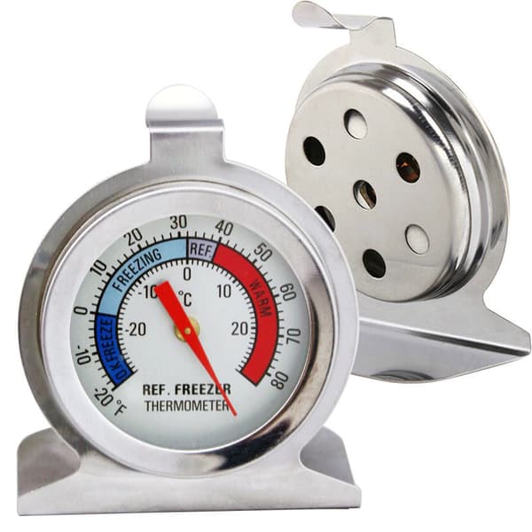Kylskåpstermometer i rostfritt stål Model 1