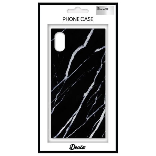 IDECOZ Mobilskal Svart Marble iPhone XR