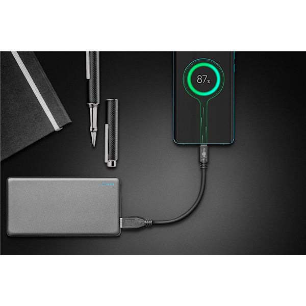 Synkronisera och ladda Super Speed ​​USB-C™ till USB A 3.0 laddningskabel