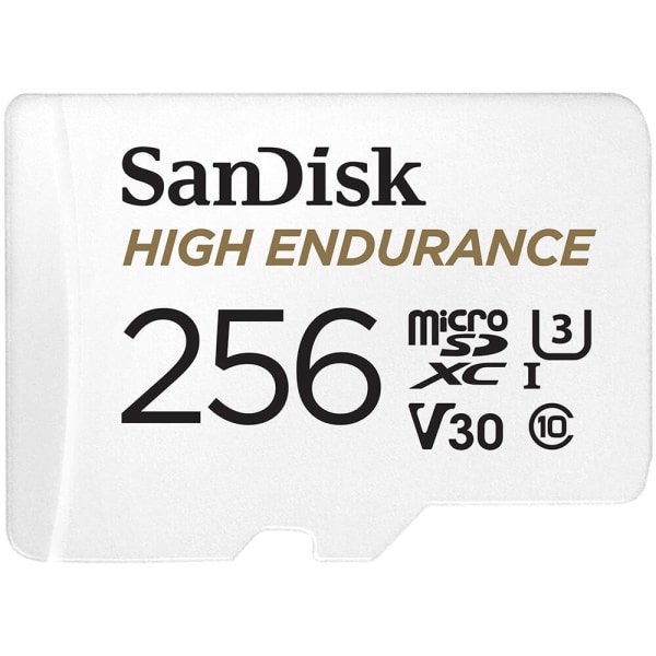 SANDISK Minneskort MicroSDXC 256GB High Endurance med adap