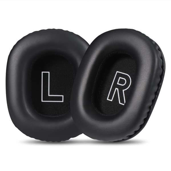 Replacement Protein Leather Ear Pads för Logitech G PRO X 2 kompatibelt Over-Ear Headset Cushions 2 pcs Black Black