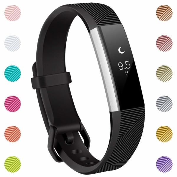 INF Fitbit Alta / HR armband silikon Svart (S)