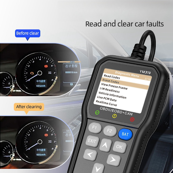 YM319 Car Code Reader - Avancerat fordonsdiagnosverktyg